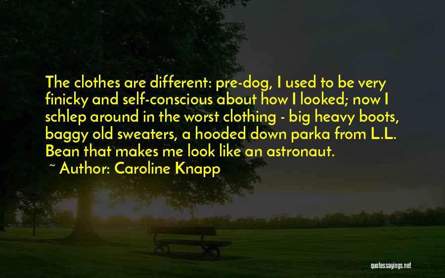 Caroline Knapp Quotes: The Clothes Are Different: Pre-dog, I Used To Be Very Finicky And Self-conscious About How I Looked; Now I Schlep