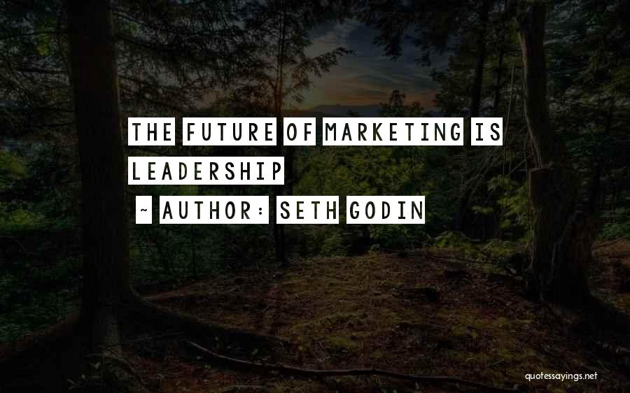 Seth Godin Quotes: The Future Of Marketing Is Leadership