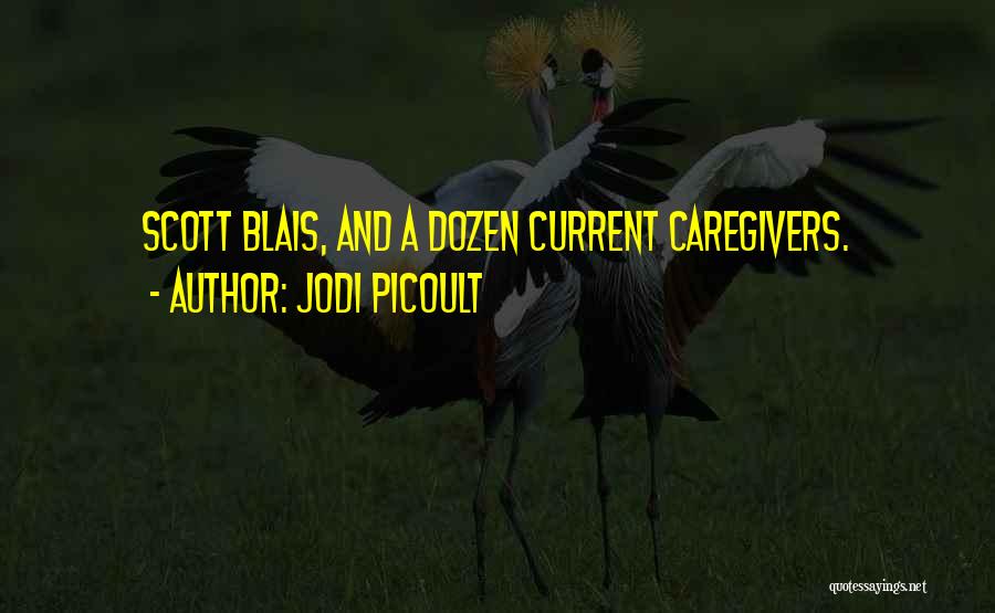 Jodi Picoult Quotes: Scott Blais, And A Dozen Current Caregivers.