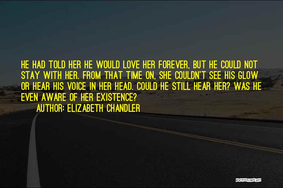 Elizabeth Chandler Quotes: He Had Told Her He Would Love Her Forever, But He Could Not Stay With Her. From That Time On,