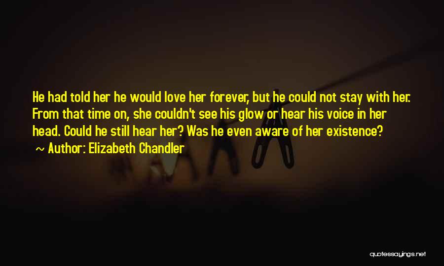 Elizabeth Chandler Quotes: He Had Told Her He Would Love Her Forever, But He Could Not Stay With Her. From That Time On,