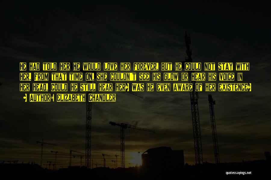 Elizabeth Chandler Quotes: He Had Told Her He Would Love Her Forever, But He Could Not Stay With Her. From That Time On,