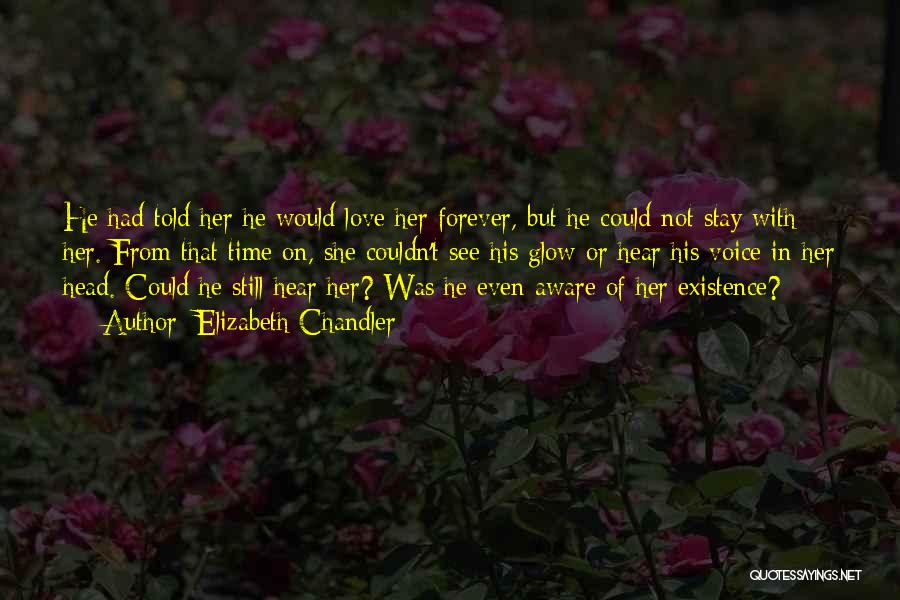 Elizabeth Chandler Quotes: He Had Told Her He Would Love Her Forever, But He Could Not Stay With Her. From That Time On,