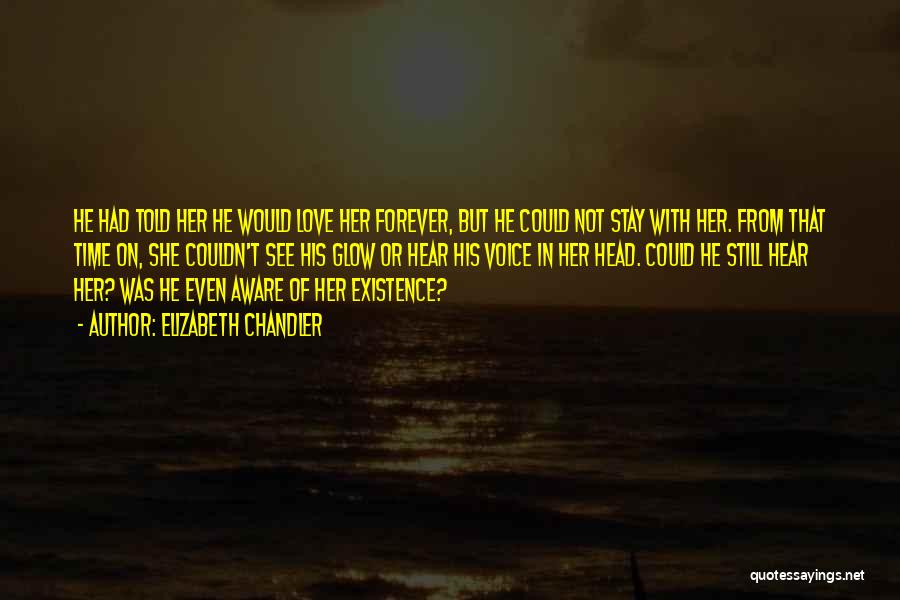 Elizabeth Chandler Quotes: He Had Told Her He Would Love Her Forever, But He Could Not Stay With Her. From That Time On,