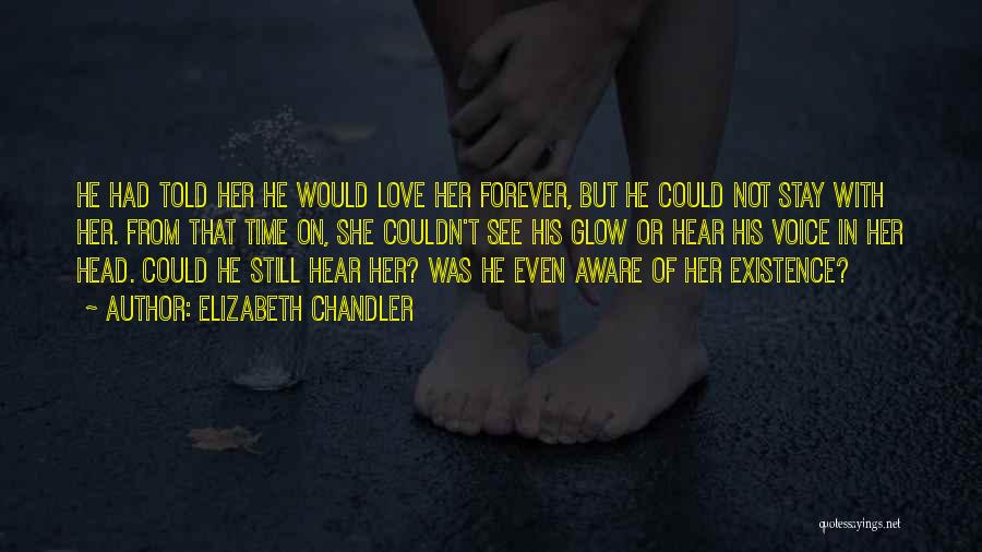 Elizabeth Chandler Quotes: He Had Told Her He Would Love Her Forever, But He Could Not Stay With Her. From That Time On,