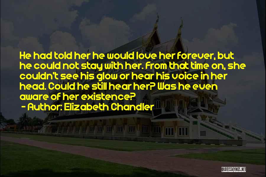 Elizabeth Chandler Quotes: He Had Told Her He Would Love Her Forever, But He Could Not Stay With Her. From That Time On,