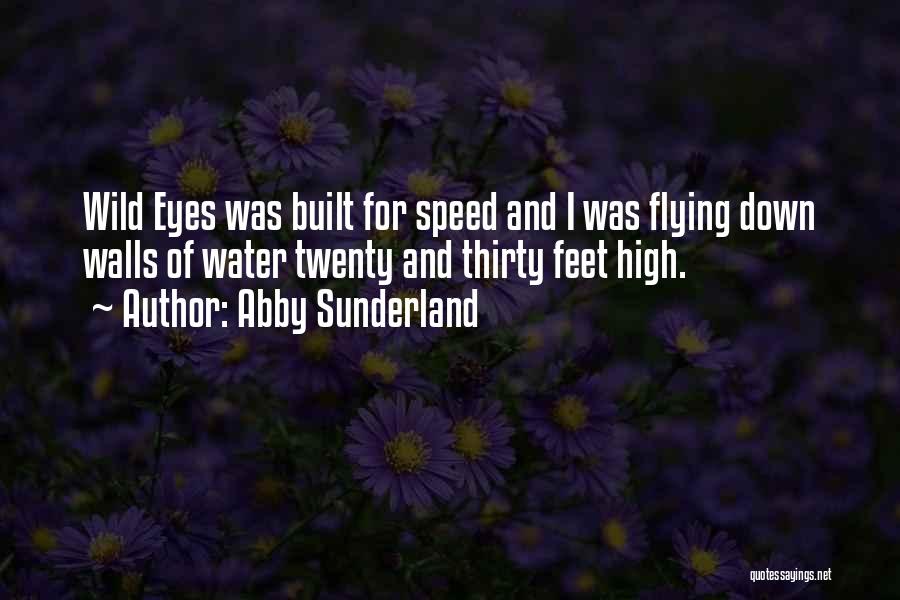 Abby Sunderland Quotes: Wild Eyes Was Built For Speed And I Was Flying Down Walls Of Water Twenty And Thirty Feet High.