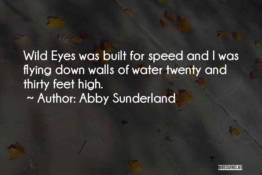 Abby Sunderland Quotes: Wild Eyes Was Built For Speed And I Was Flying Down Walls Of Water Twenty And Thirty Feet High.