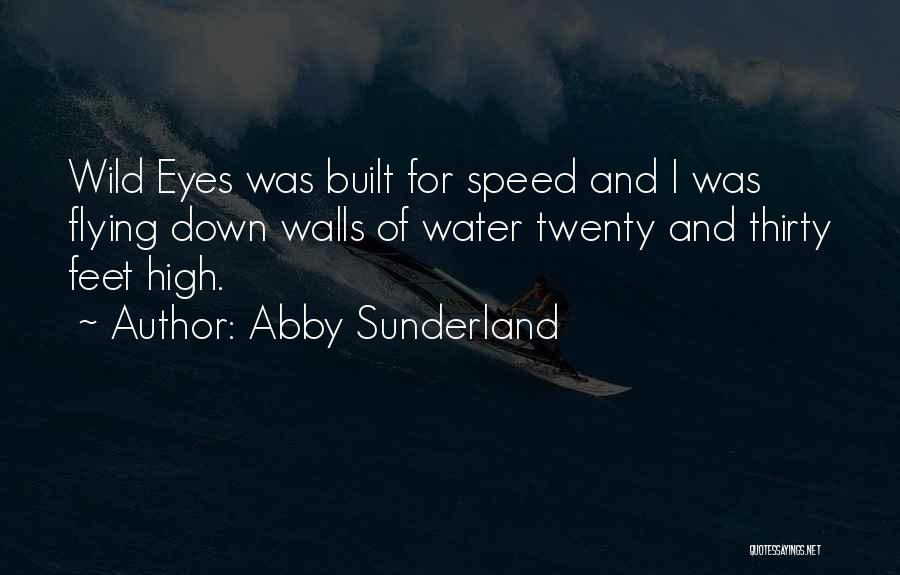 Abby Sunderland Quotes: Wild Eyes Was Built For Speed And I Was Flying Down Walls Of Water Twenty And Thirty Feet High.