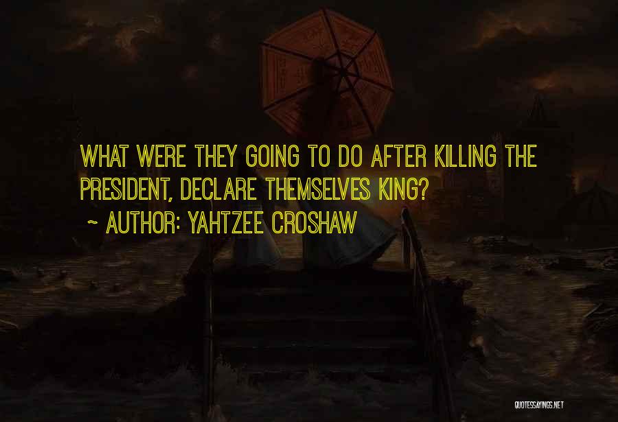 Yahtzee Croshaw Quotes: What Were They Going To Do After Killing The President, Declare Themselves King?