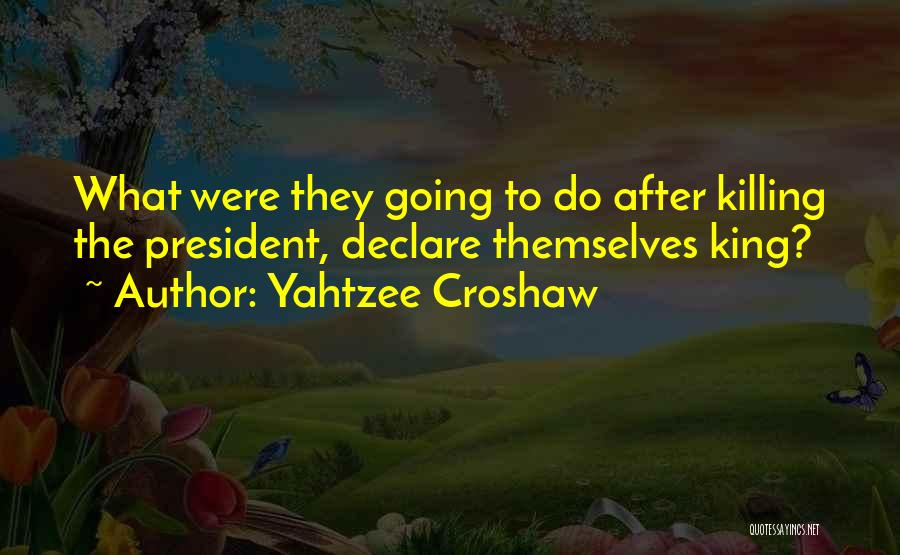 Yahtzee Croshaw Quotes: What Were They Going To Do After Killing The President, Declare Themselves King?