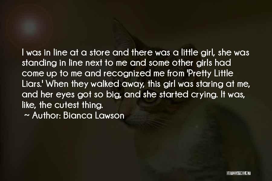 Bianca Lawson Quotes: I Was In Line At A Store And There Was A Little Girl, She Was Standing In Line Next To