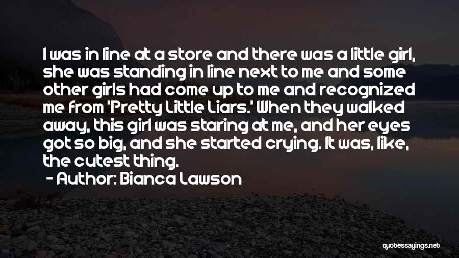 Bianca Lawson Quotes: I Was In Line At A Store And There Was A Little Girl, She Was Standing In Line Next To