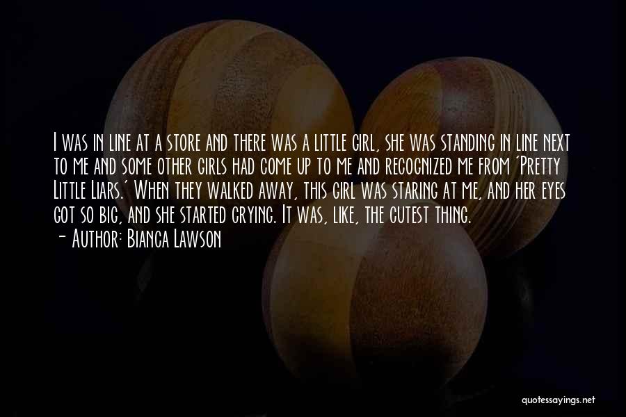 Bianca Lawson Quotes: I Was In Line At A Store And There Was A Little Girl, She Was Standing In Line Next To