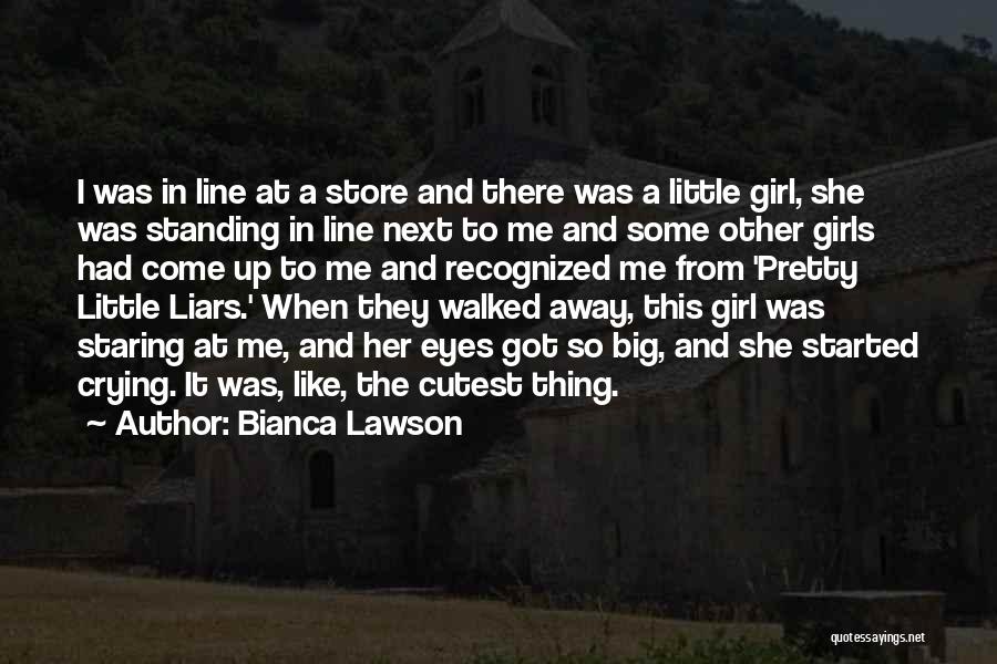 Bianca Lawson Quotes: I Was In Line At A Store And There Was A Little Girl, She Was Standing In Line Next To