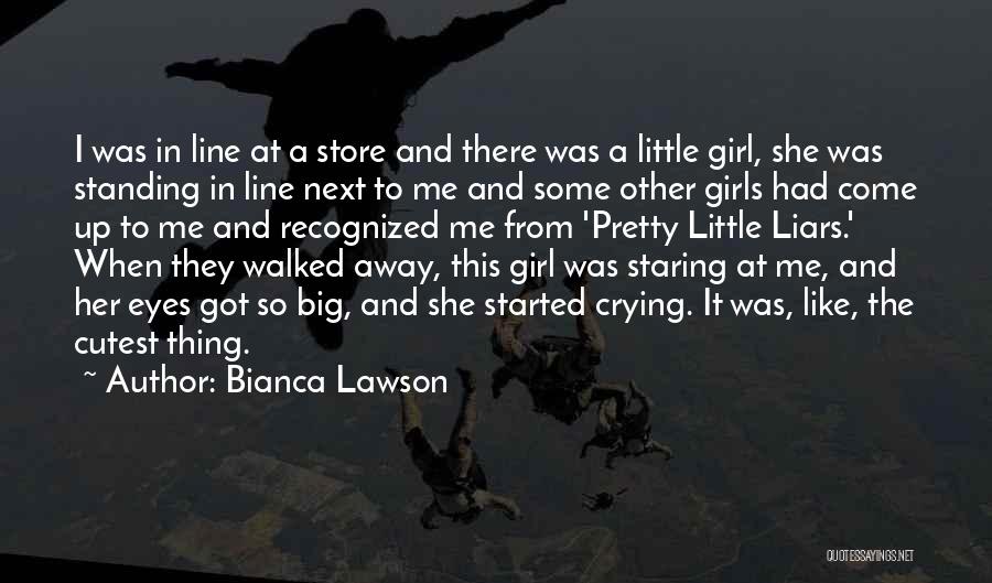 Bianca Lawson Quotes: I Was In Line At A Store And There Was A Little Girl, She Was Standing In Line Next To