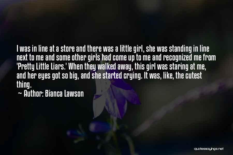 Bianca Lawson Quotes: I Was In Line At A Store And There Was A Little Girl, She Was Standing In Line Next To