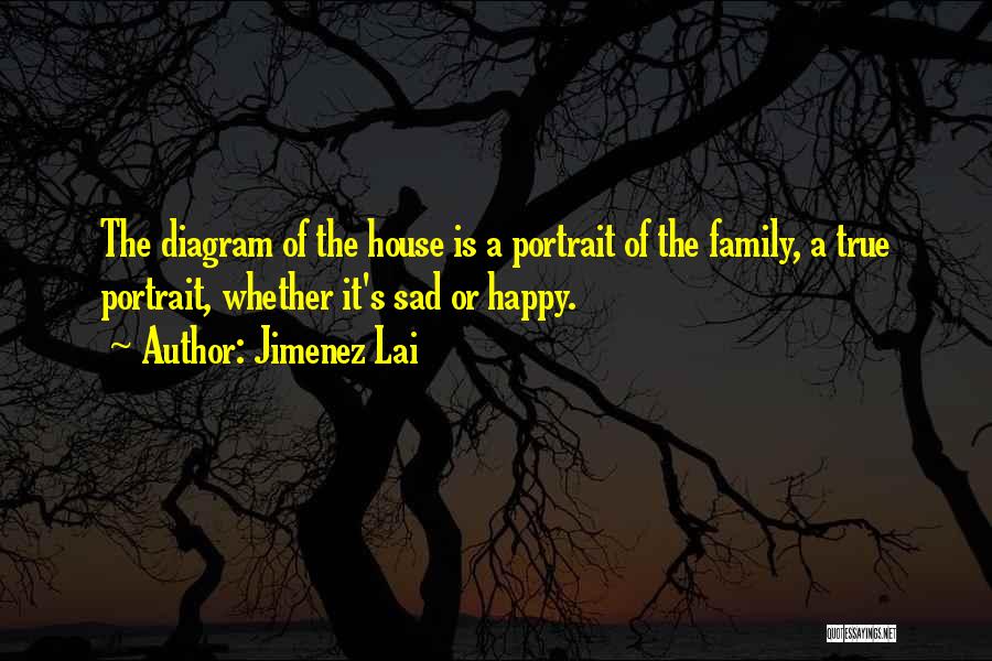 Jimenez Lai Quotes: The Diagram Of The House Is A Portrait Of The Family, A True Portrait, Whether It's Sad Or Happy.