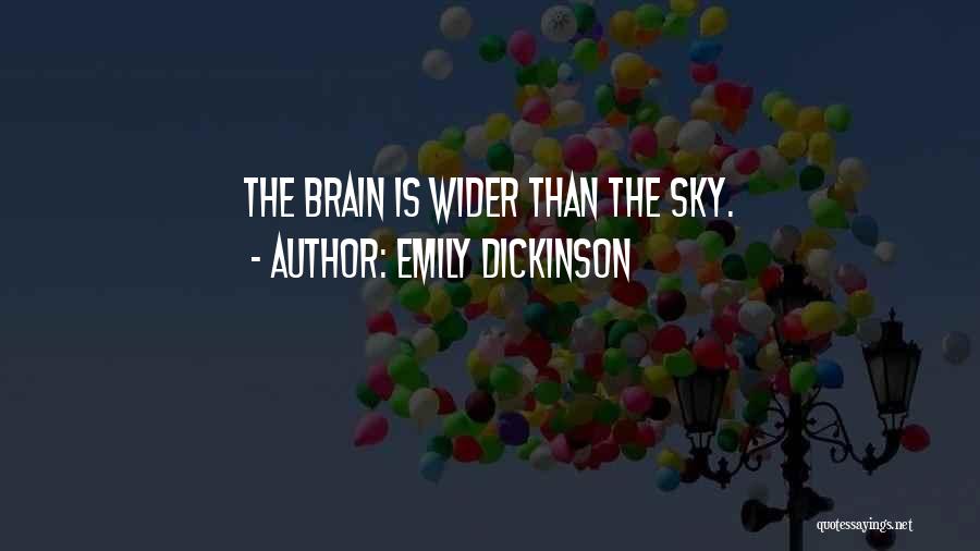 Emily Dickinson Quotes: The Brain Is Wider Than The Sky.