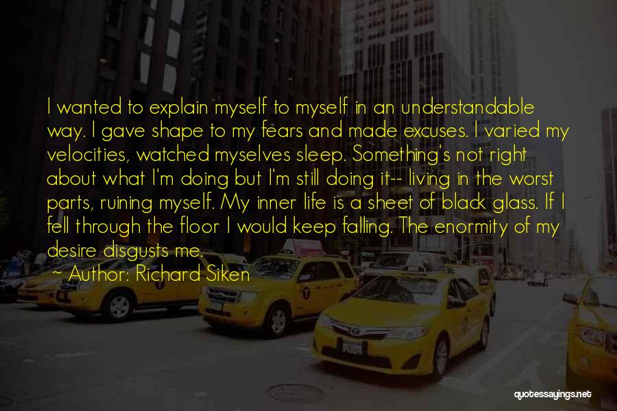 Richard Siken Quotes: I Wanted To Explain Myself To Myself In An Understandable Way. I Gave Shape To My Fears And Made Excuses.