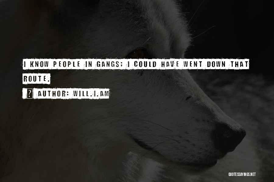 Will.i.am Quotes: I Know People In Gangs; I Could Have Went Down That Route.
