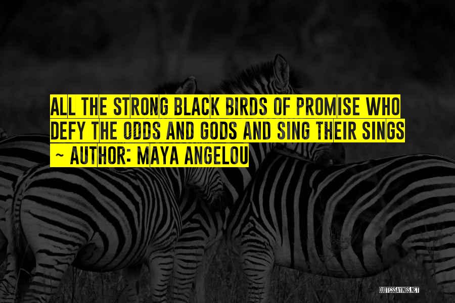 Maya Angelou Quotes: All The Strong Black Birds Of Promise Who Defy The Odds And Gods And Sing Their Sings