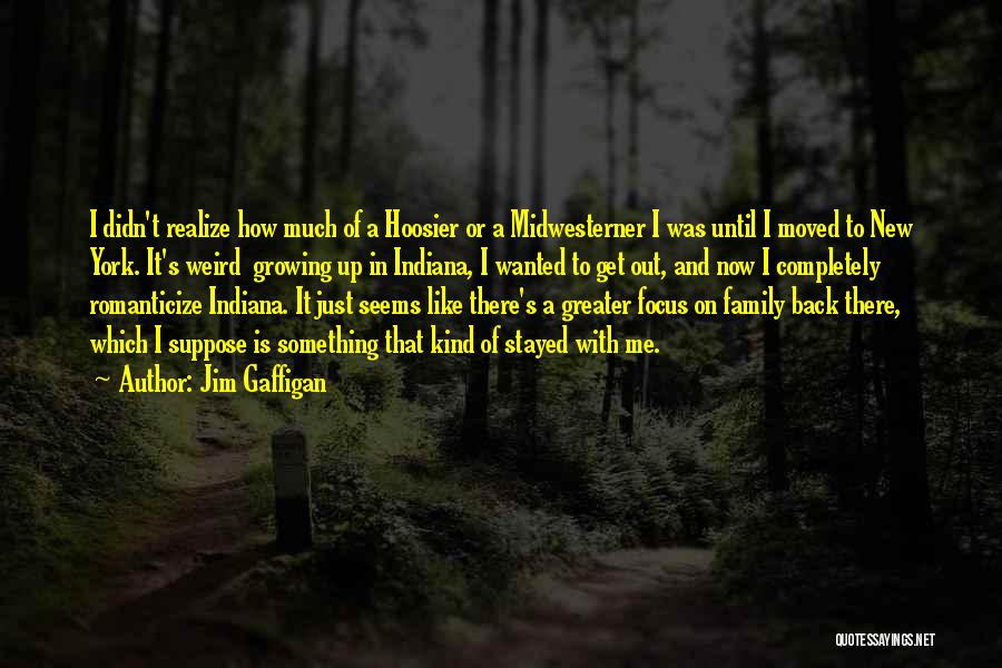 Jim Gaffigan Quotes: I Didn't Realize How Much Of A Hoosier Or A Midwesterner I Was Until I Moved To New York. It's