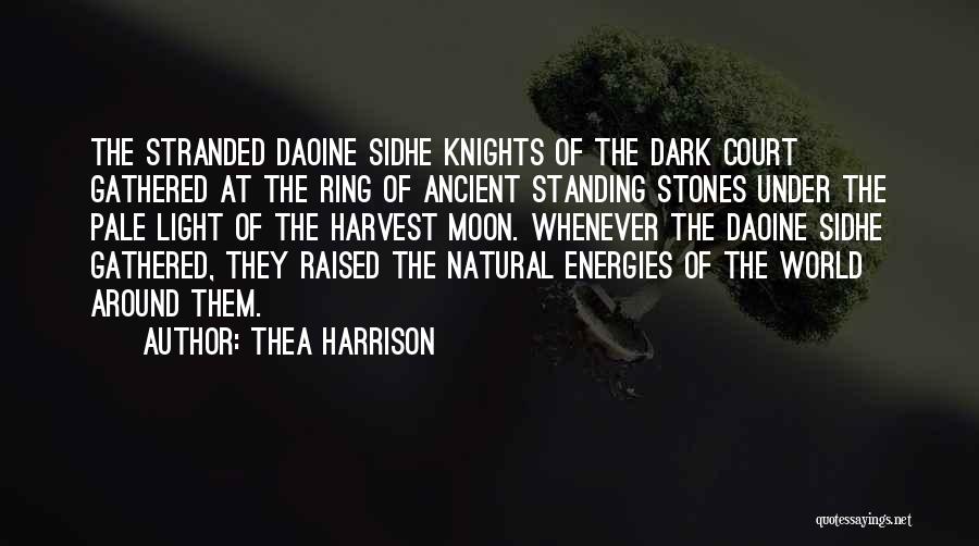 Thea Harrison Quotes: The Stranded Daoine Sidhe Knights Of The Dark Court Gathered At The Ring Of Ancient Standing Stones Under The Pale