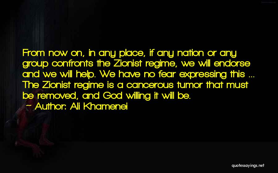 Ali Khamenei Quotes: From Now On, In Any Place, If Any Nation Or Any Group Confronts The Zionist Regime, We Will Endorse And