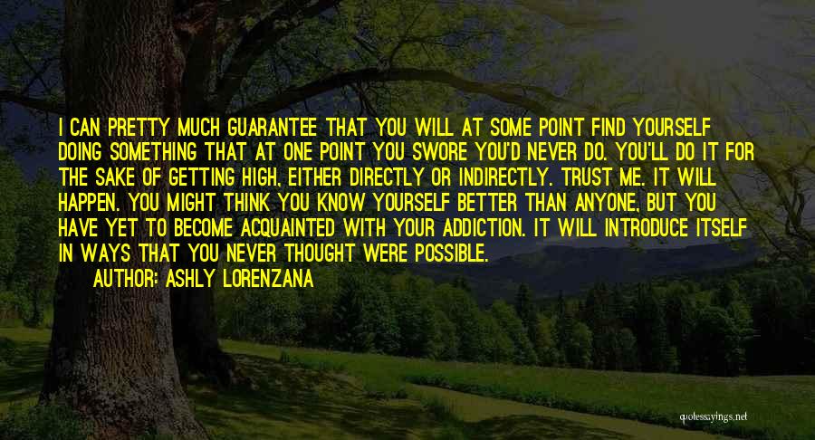 Ashly Lorenzana Quotes: I Can Pretty Much Guarantee That You Will At Some Point Find Yourself Doing Something That At One Point You