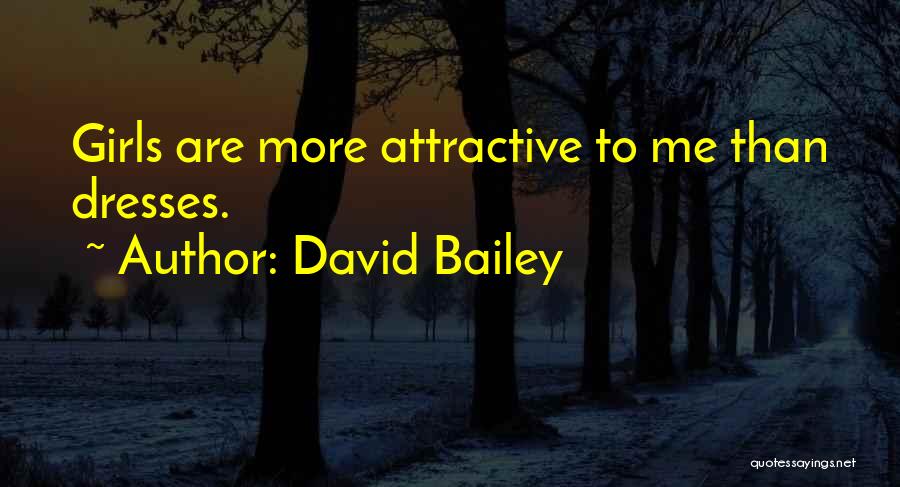 David Bailey Quotes: Girls Are More Attractive To Me Than Dresses.