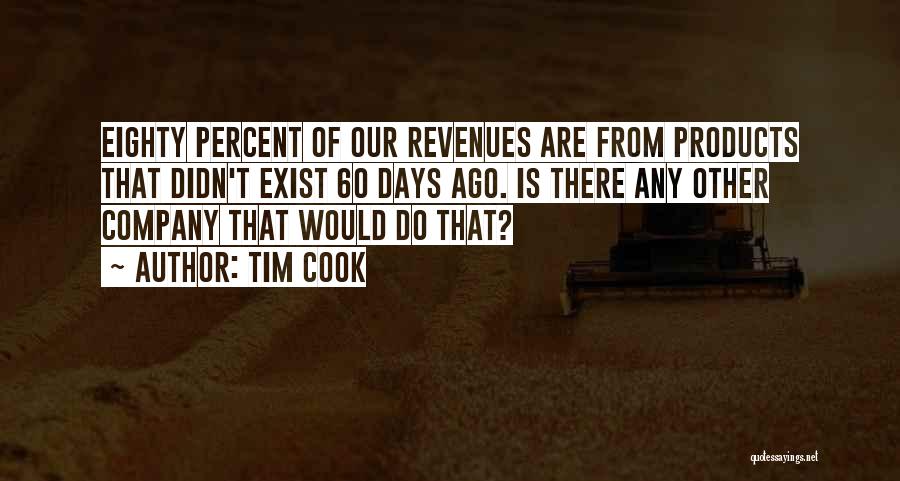 Tim Cook Quotes: Eighty Percent Of Our Revenues Are From Products That Didn't Exist 60 Days Ago. Is There Any Other Company That