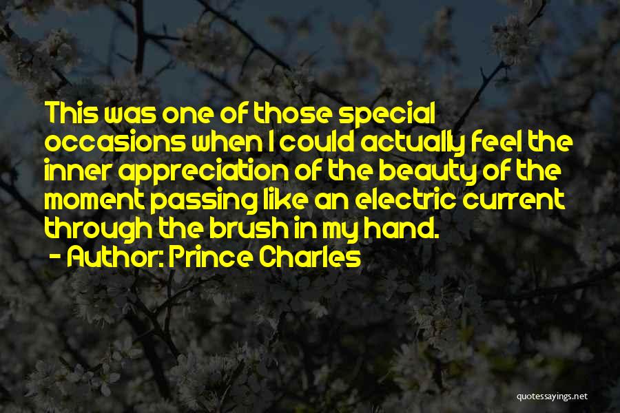 Prince Charles Quotes: This Was One Of Those Special Occasions When I Could Actually Feel The Inner Appreciation Of The Beauty Of The