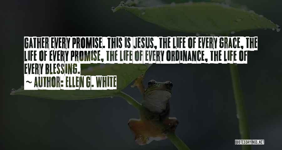Ellen G. White Quotes: Gather Every Promise. This Is Jesus, The Life Of Every Grace, The Life Of Every Promise, The Life Of Every