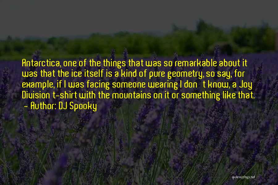 DJ Spooky Quotes: Antarctica, One Of The Things That Was So Remarkable About It Was That The Ice Itself Is A Kind Of