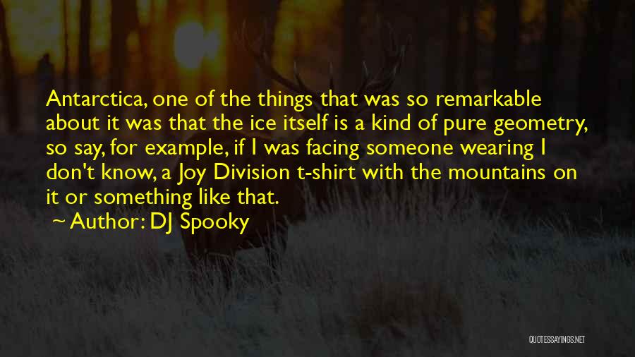 DJ Spooky Quotes: Antarctica, One Of The Things That Was So Remarkable About It Was That The Ice Itself Is A Kind Of