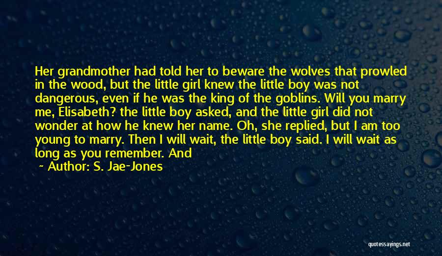 S. Jae-Jones Quotes: Her Grandmother Had Told Her To Beware The Wolves That Prowled In The Wood, But The Little Girl Knew The