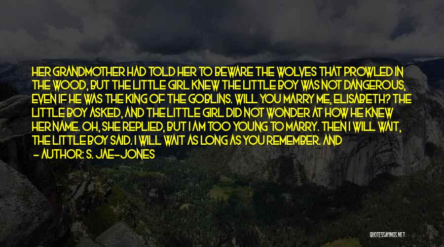 S. Jae-Jones Quotes: Her Grandmother Had Told Her To Beware The Wolves That Prowled In The Wood, But The Little Girl Knew The