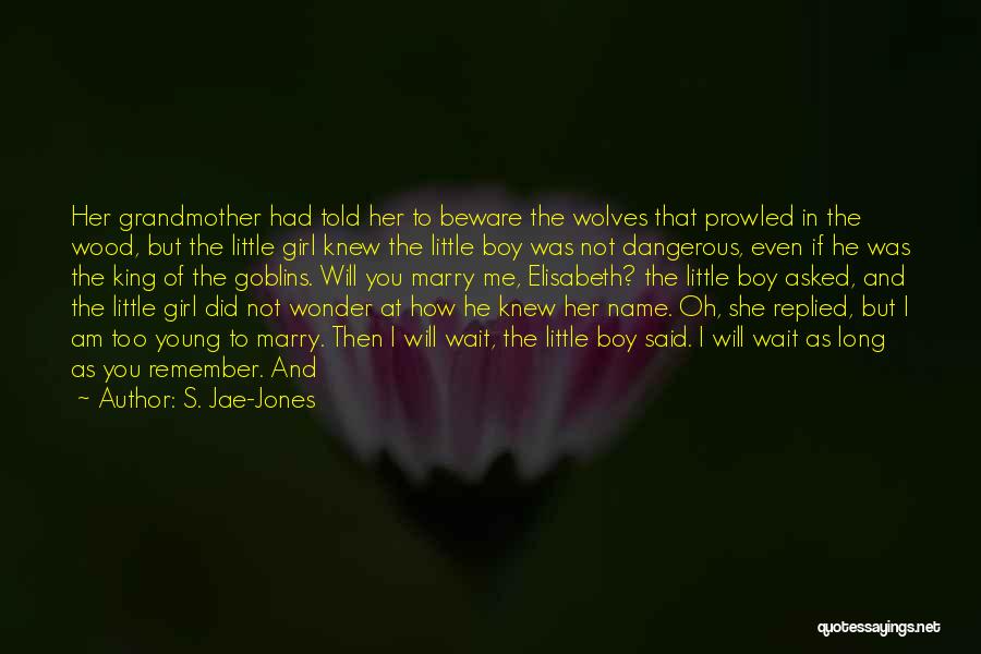 S. Jae-Jones Quotes: Her Grandmother Had Told Her To Beware The Wolves That Prowled In The Wood, But The Little Girl Knew The