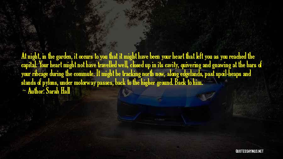 Sarah Hall Quotes: At Night, In The Garden, It Occurs To You That It Might Have Been Your Heart That Left You As