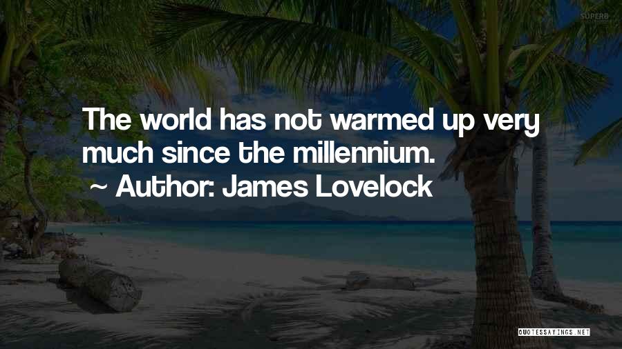 James Lovelock Quotes: The World Has Not Warmed Up Very Much Since The Millennium.