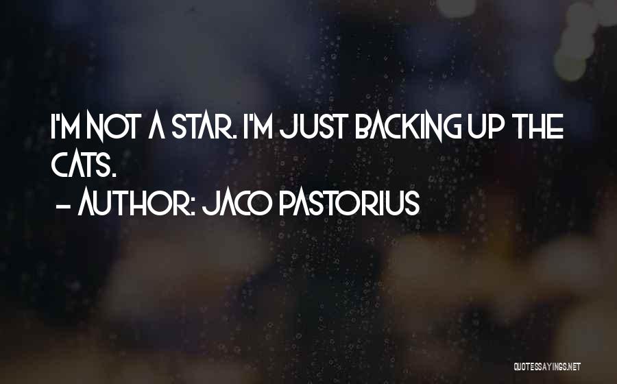 Jaco Pastorius Quotes: I'm Not A Star. I'm Just Backing Up The Cats.