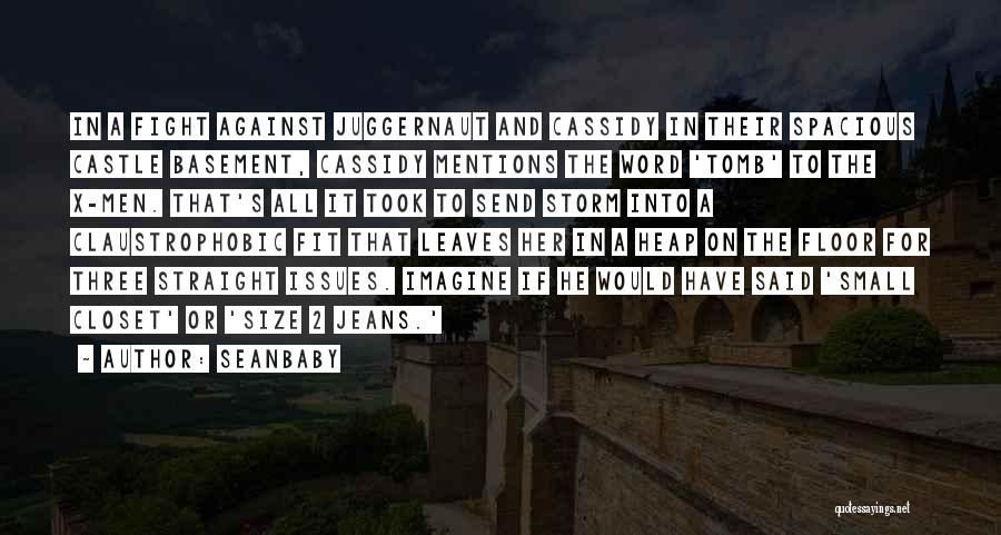 Seanbaby Quotes: In A Fight Against Juggernaut And Cassidy In Their Spacious Castle Basement, Cassidy Mentions The Word 'tomb' To The X-men.