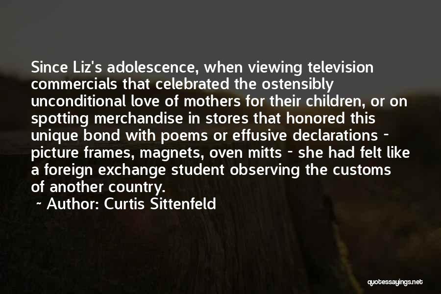 Curtis Sittenfeld Quotes: Since Liz's Adolescence, When Viewing Television Commercials That Celebrated The Ostensibly Unconditional Love Of Mothers For Their Children, Or On