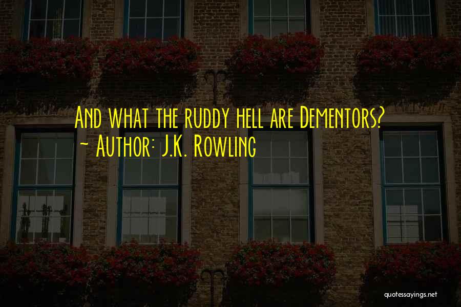 J.K. Rowling Quotes: And What The Ruddy Hell Are Dementors?