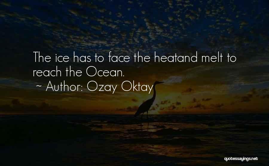 Ozay Oktay Quotes: The Ice Has To Face The Heatand Melt To Reach The Ocean.