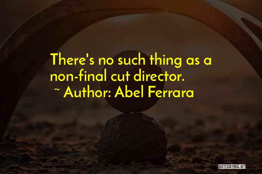 Abel Ferrara Quotes: There's No Such Thing As A Non-final Cut Director.