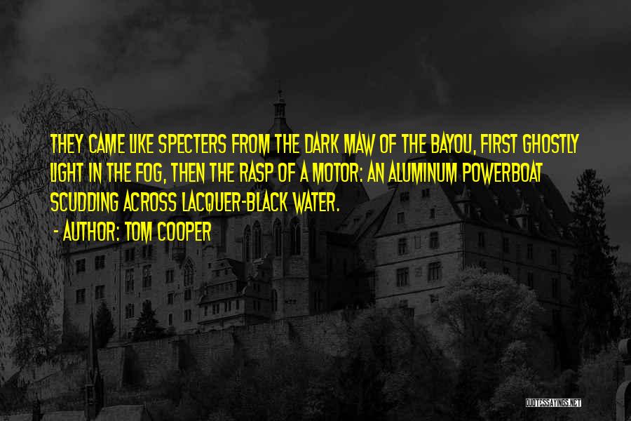 Tom Cooper Quotes: They Came Like Specters From The Dark Maw Of The Bayou, First Ghostly Light In The Fog, Then The Rasp