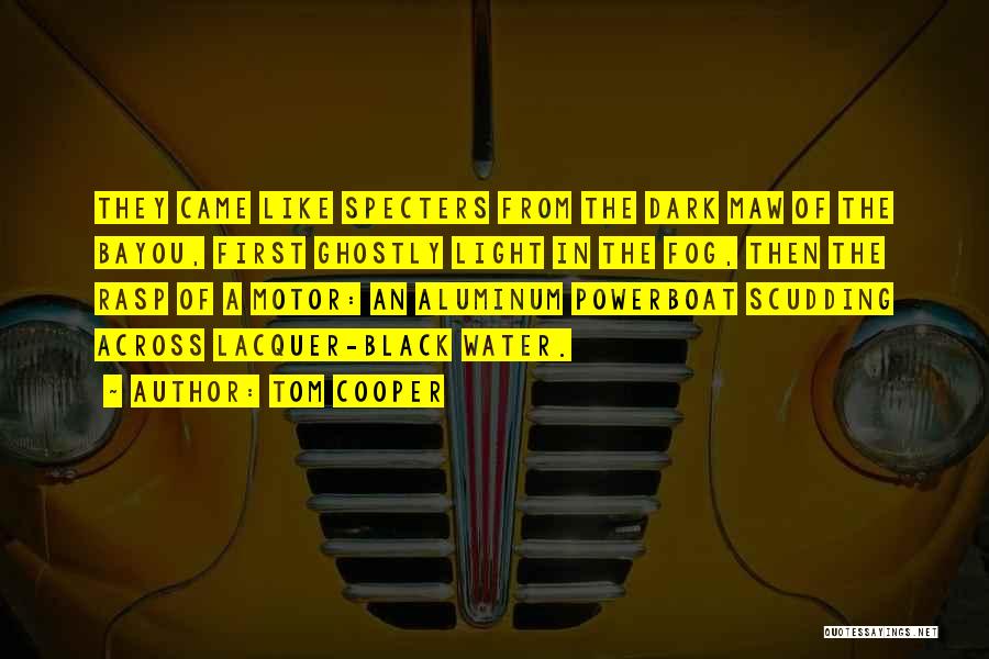 Tom Cooper Quotes: They Came Like Specters From The Dark Maw Of The Bayou, First Ghostly Light In The Fog, Then The Rasp