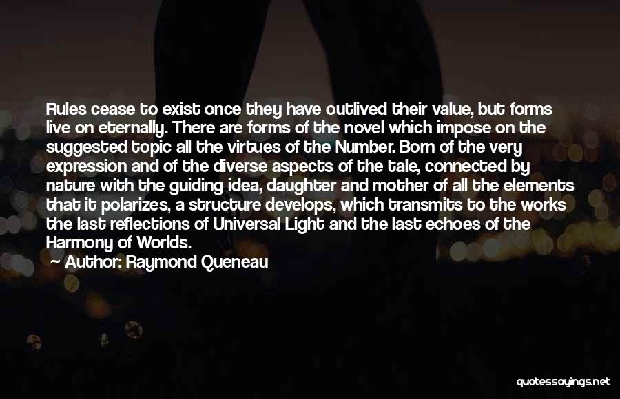 Raymond Queneau Quotes: Rules Cease To Exist Once They Have Outlived Their Value, But Forms Live On Eternally. There Are Forms Of The